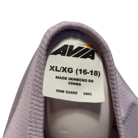 Avia Athletic Sleeveless Slouchy Lavender Top w Waist Drawstring - Picture 3 of 3